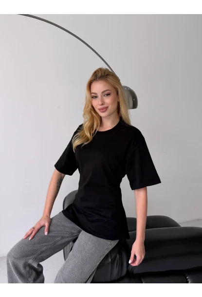 Arka Bağcıklı Belden Oturtmalı T-shirt