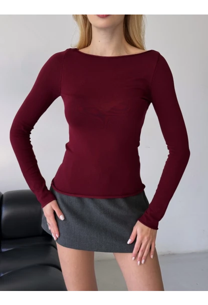 Bisiklet Yaka Slim Fit Uzun Kollu Triko Bluz