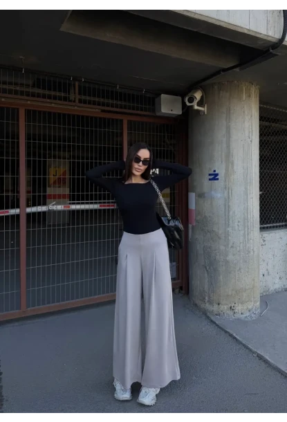 Cepli İspanyol Paça Modal Kumaş Pantolon