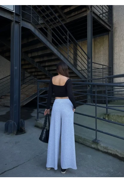 Cepli İspanyol Paça Modal Kumaş Pantolon