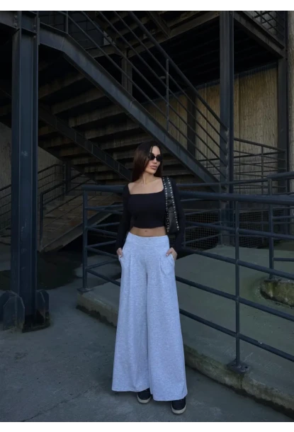 Cepli İspanyol Paça Modal Kumaş Pantolon