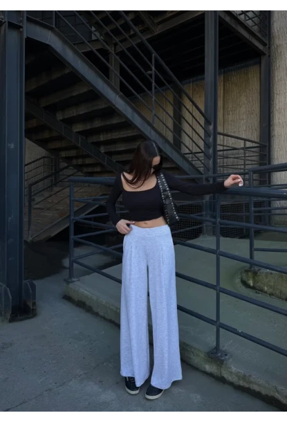 Cepli İspanyol Paça Modal Kumaş Pantolon