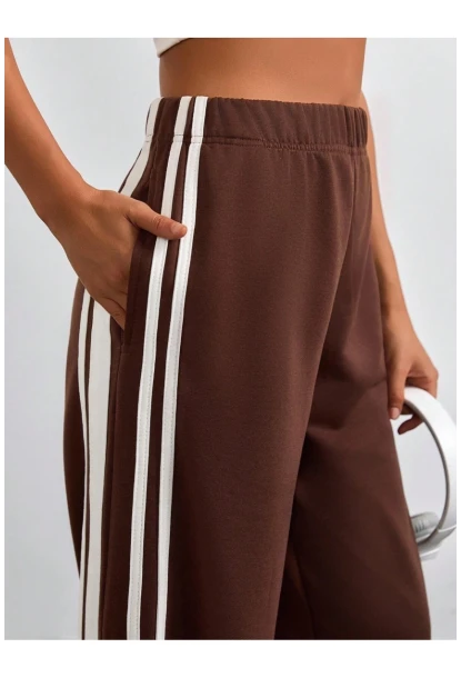 İki İplik Şerit Detay Eşofman Altı