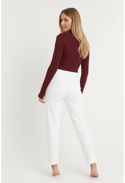 Kadın Bordo Kaşkorse Kısa Ceket EY1057