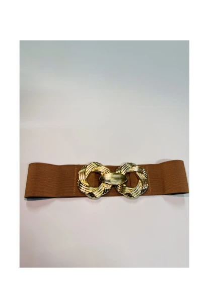 Kadın Burgu Tokalı Lastikli Kemer