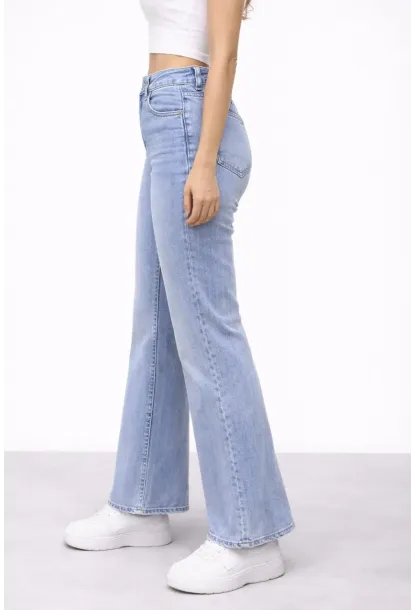 Kadın İspanyol Paça Esnek Jean