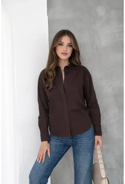 Kadın Oversize Gömlek – Bağlama Detaylı, Uzun Kollu, Şık & Günlük Kombin Gömlek