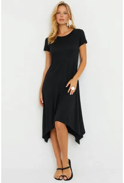 Kadın Siyah Tunik Elbise