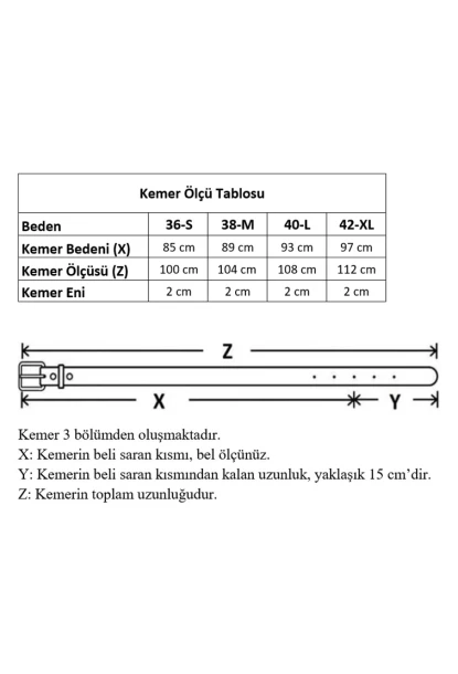 Kalın Kare Tokalı Siyah Kadın Kemeri