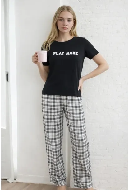 Kısa Kollu Konfor Pijama Takımı