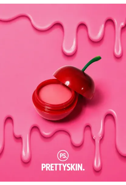 PRETTYSKIN Cherry Lip Balm 9 gr | Nemlendirici Kiraz Özlü Dudak Bakım Balmı