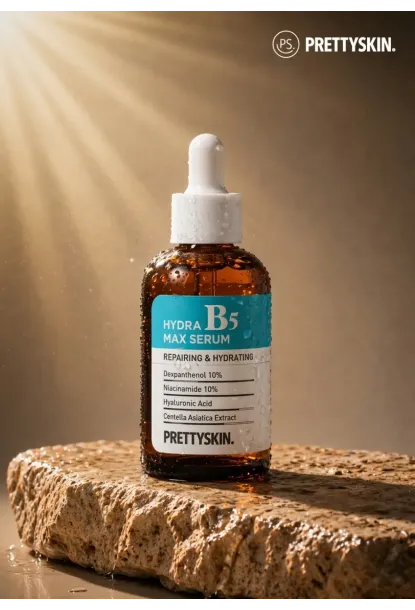 PRETTYSKIN Hydra B5 Max Serum 50 ml | Niacinamide %10 & Panthenol %10 Nemlendirici Leke Karşıtı Yüz Serumu