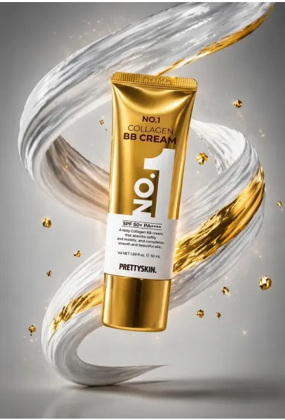 PRETTYSKIN No.1 Collagen BB Cream SPF50+ PA++++ 50 ml | Kolajen İçerikli Kapatıcı ve Nemlendirici BB Krem