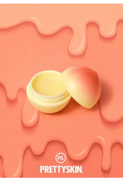 PRETTYSKIN Peach Lip Balm 9 gr | Nemlendirici Şeftali Özlü Dudak Bakım Balmı