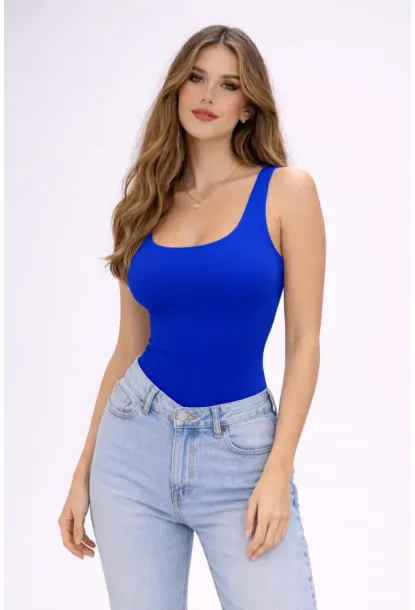 Saks Basic Çıtçıtlı Body – Esnek Kumaş, Atlet Kesim, Günlük Şıklık