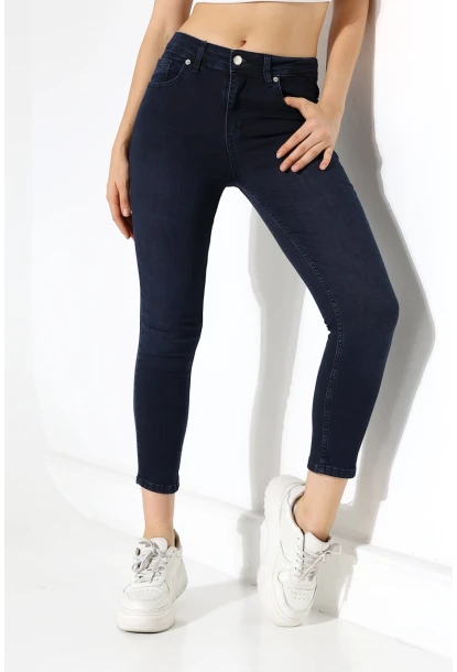 Yüksek Bel Toparlayıcı Skinny Fit Jean Pantolon