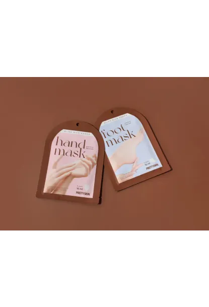 PRETTYSKIN Bliss Rich Renew Nemlendirici El Bakım Maskesi ve Nemlendirici Ayak Bakım Maskesi