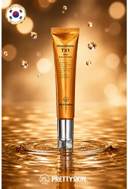 PS PRETTYSKIN Glutathione TX1 Vita Eye Cream 20 g | Soğutucu Titreşimli Aplikatör Aydınlatıcı ve Kırışıklık Karşıtı Göz Çevresi Kremi