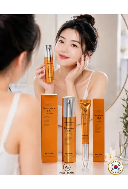 PS PRETTYSKIN Glutathione TX1 Vita Eye Cream & Glutathione TX1 Vita Serum