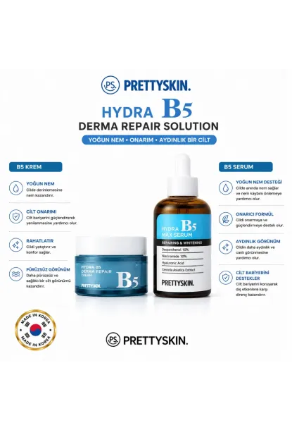 PS PRETTYSKIN Hydra B5 Derma Repair Cream & Hydra B5 Max Serum