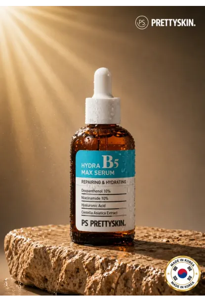 PS PRETTYSKIN Hydra B5 Max Serum 50 ml | Niacinamide %10 & Panthenol %10 Nemlendirici Leke Karşıtı Yüz Serumu