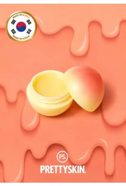 PS PRETTYSKIN Peach Lip Balm 9 gr | Nemlendirici Şeftali Özlü Dudak Bakım Balmı