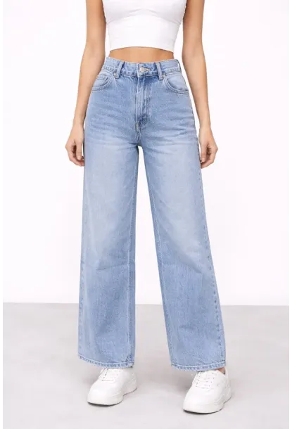 Wide Leg Açık Mavi Jean