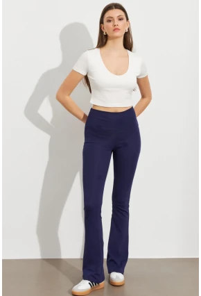 Kadın Lacivert İspanyol Paça Tayt ATS60
