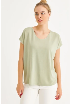 Kadın Mint Basic Bluz AYD410