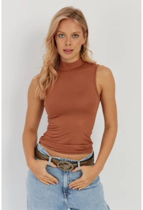 Kadın Badem Kolsuz Bluz LPP1260