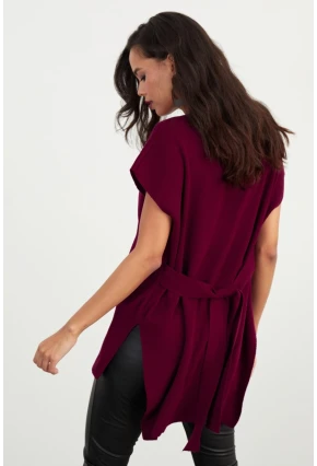 Kadın Bordo Süveter YV101