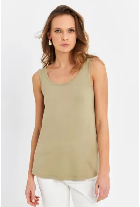 Kadın Çağla Yeşili Salaş Atlet AAN100