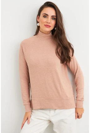 Kadın Camel Salaş Bluz AYD405