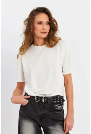Kadın Ekru Basic Bluz RSP863