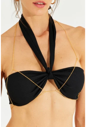 Kadın Gold Rengi Vücut Zinciri BE2001