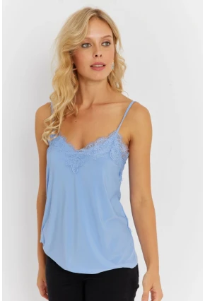 Kadın Lila Dantelli Atlet AYD353