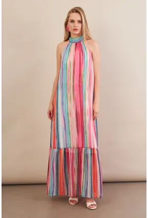Kadın Multi Astarlı Maxi Şifon Elbise PSG1004