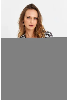 Kadın Multi V Yaka Salaş Bluz MLPP643