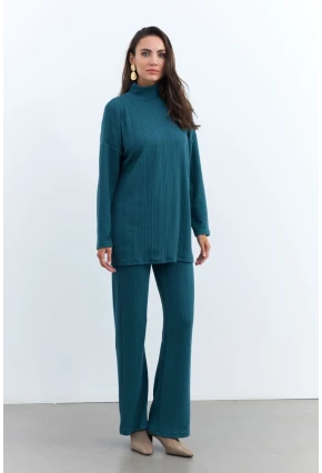 Kadın Petrol Alt Üst Pantolon Takım MTF28