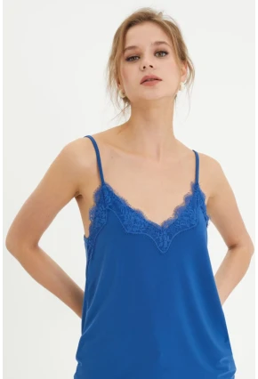 Kadın Saks Dantelli Atlet LPP5008