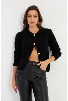 Kadın Siyah Hırka YV285