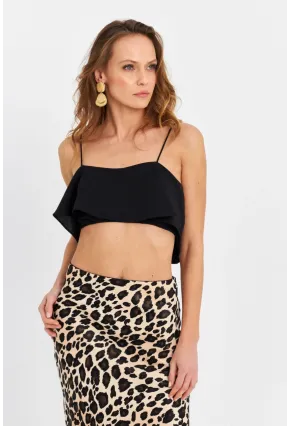 Kadın Siyah İp Askılı Büstiyer YEL221473