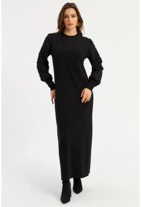 Kadın Siyah Maxi Elbise MBK57