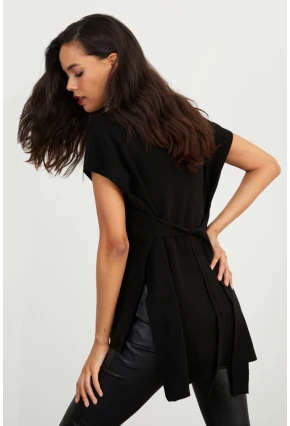 Kadın Siyah Süveter YV101