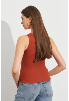 Kadın Tarçın Patlı Kaşkorse Bluz MK02