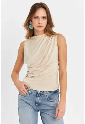 Kadın Taş Büzgülü Bluz YZ625