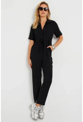 Kadın Tulum Siyah Q985