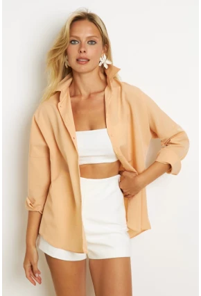 Kadın Vanilya Basic Gömlek K1251