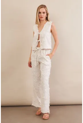 Kadın Vanilya Çizgili Püsküllü Alt Üst Takım MOD2517