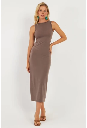 Kadın Vizon Basic Elbise DMR2433